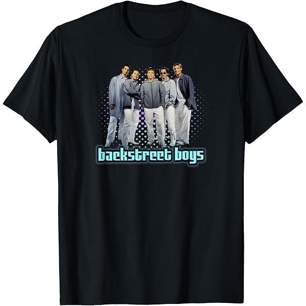 Amazon.com: Backstreet Boys - Vintage Photo On Baby Blue T-Shirt